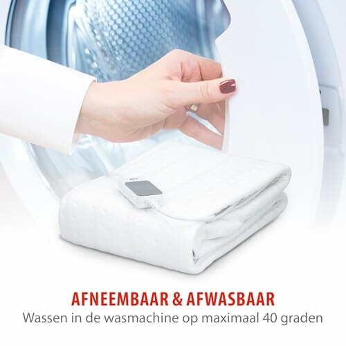 Afneembaar en afwasbaar deken voor wasmachine