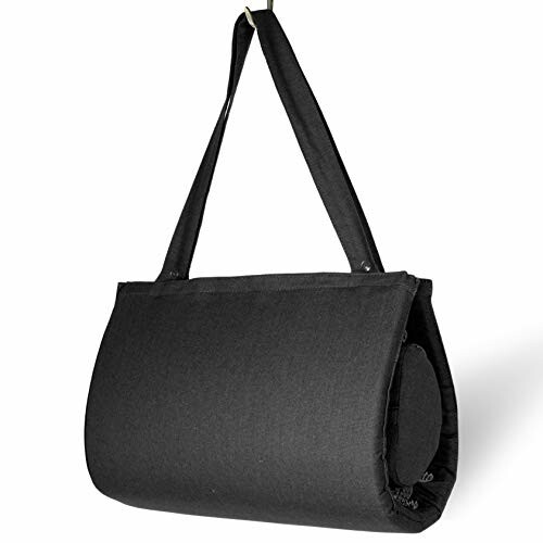 Zwarte draagbare yogamat tas