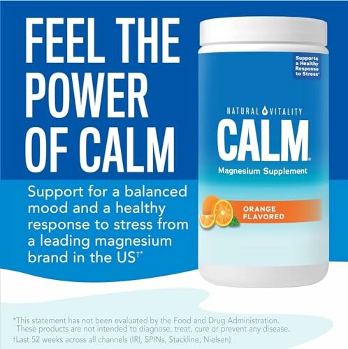 Calm magnesium supplement sinaasappelsmaak