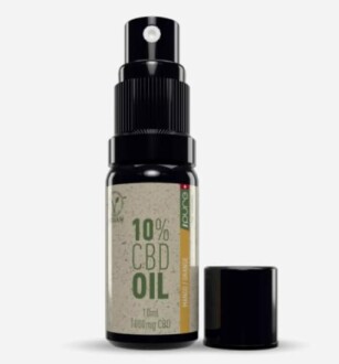 Flesje van 10% CBD olie met dop