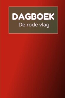 Rode boekomslag met tekst 'Dagboek De rode vlag'.