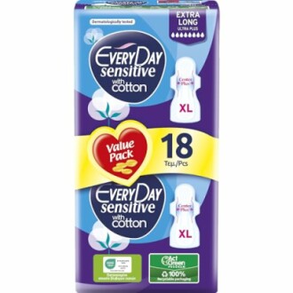 EveryDay Sensitive Cotton Ultra maandverband XL