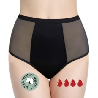 Dames hoge taille menstruatieondergoed