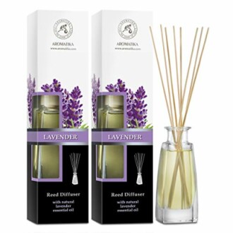 Lavendel geurstokjes diffuser set met etherische olie.