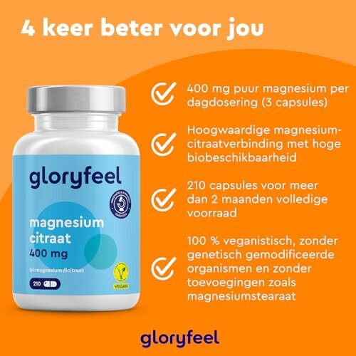 Voordelen van magnesiumcitraat supplement.