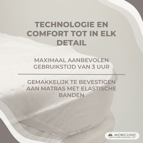 Matras met elastische banden voor comfort.