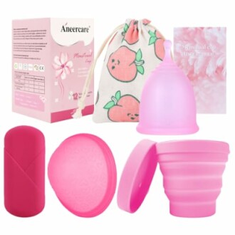 Menstruatiecup met accessoires