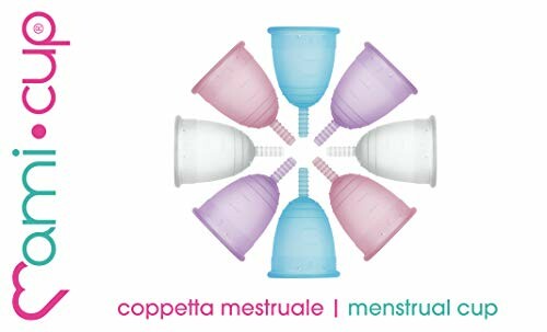 Verschillende menstruatiecups in een cirkelvormig patroon