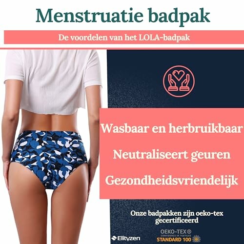 Voordelen van menstruatie badpak, wasbaar en herbruikbaar.