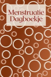 Omslag van een menstruatie dagboekje met cirkelpatroon