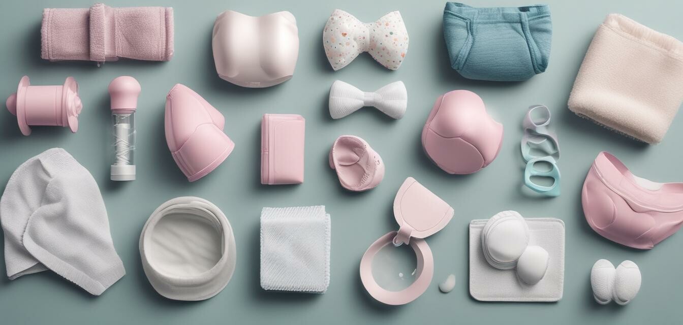 Menstrual products assortment