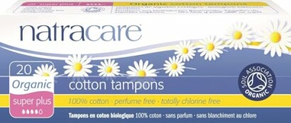 Natracare biologische katoenen tampons verpakking