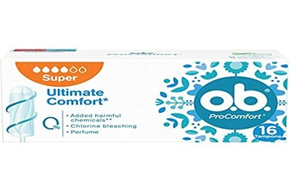 Verpakking van o.b. ProComfort super tampons met 16 stuks