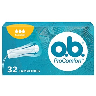 Verpakking van o.b. ProComfort tampons, normaal, 32 stuks