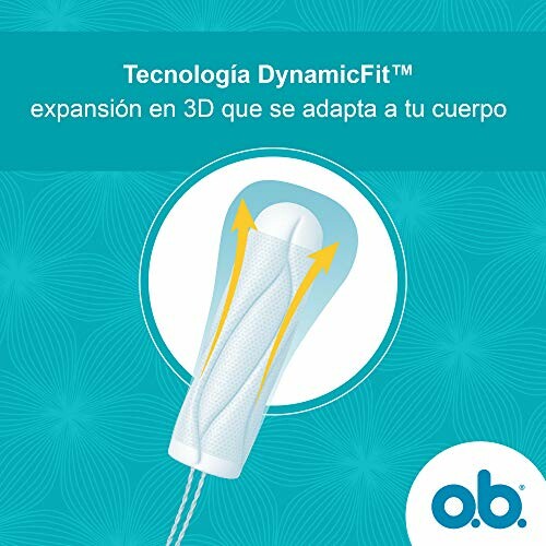 Tampon met DynamicFit-technologie en 3D-uitbreiding