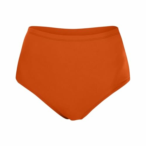 Oranje hoge taille bikini broekje