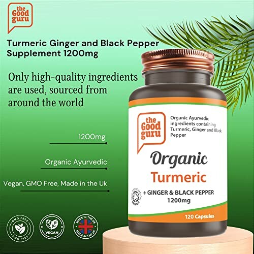 The Good Guru Biologische Kurkuma Supplement