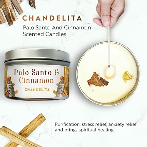 Chandelita Geurkaars Palo Santo en Kaneel