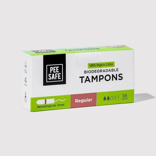 Verpakking van biologische tampons.