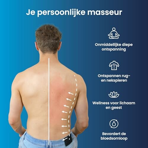 Man krijgt massage voor ontspanning en bloedsomloop