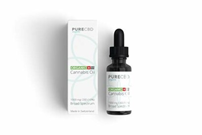 Flesje en doosje van Pure CBD cannabisolie