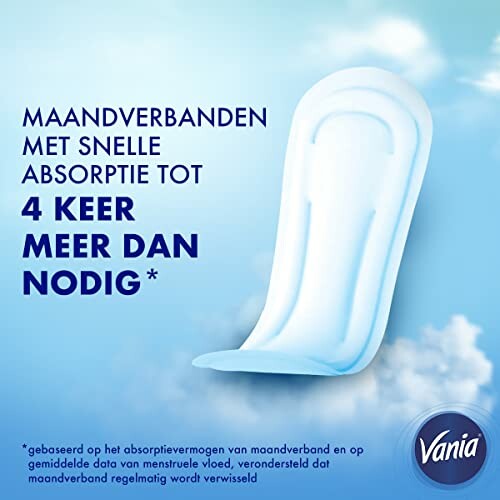 Maandverband met snelle absorptie van Vania.