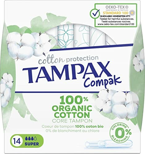 Tampax Cotton Protection Compak Tampons