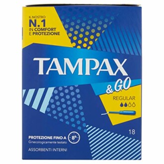 Tampax & Go Regular tampons verpakking