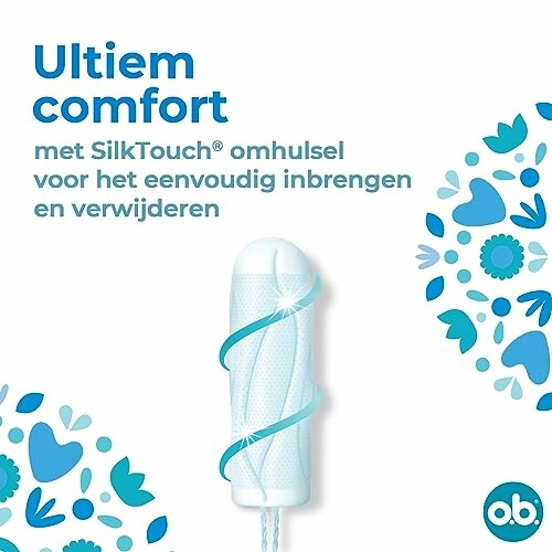 Tampon met SilkTouch voor eenvoudig gebruik