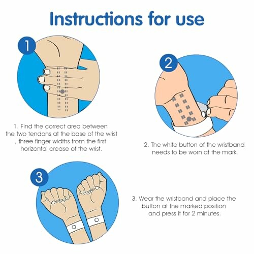 Instructies voor gebruik van polsband.