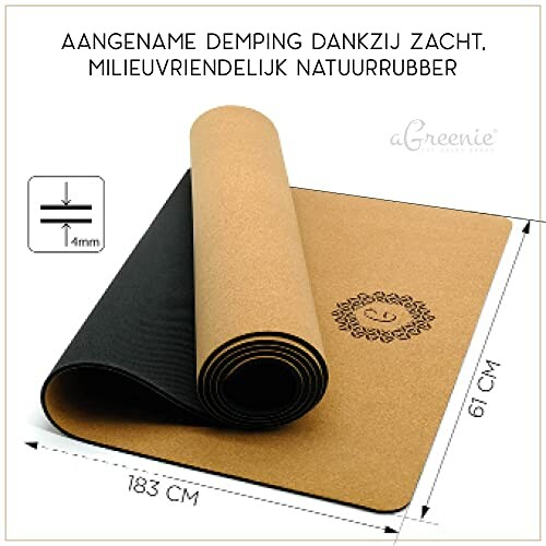 aGreenie® Premium Yogamat Kurk